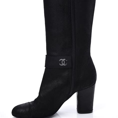 knee high boots chanel